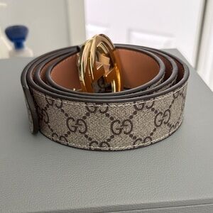 INSPIRED Monogram Belt with Gold buckle